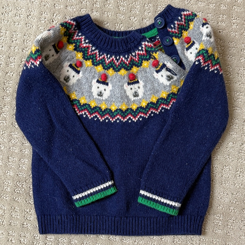 Baby Boden Multicolor Knit Sweater